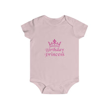 Load image into Gallery viewer, Birthday Princess Infant Rip Snap Tee