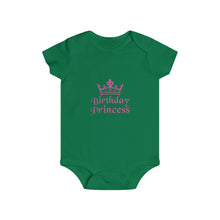 Load image into Gallery viewer, Birthday Princess Infant Rip Snap Tee