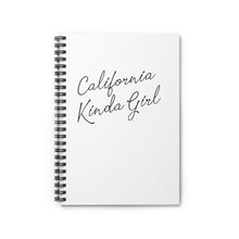 Load image into Gallery viewer, California Kinda Girl Spiral Notebook - Ruled Line
