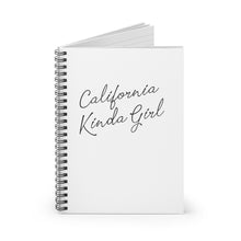 Load image into Gallery viewer, California Kinda Girl Spiral Notebook - Ruled Line
