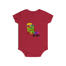 Load image into Gallery viewer, Stay Home And Play- Clothes For A Cause- Infant Rip Snap Tee
