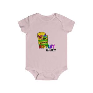 Stay Home And Play- Clothes For A Cause- Infant Rip Snap Tee