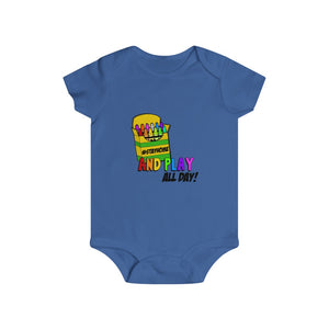 Stay Home And Play- Clothes For A Cause- Infant Rip Snap Tee